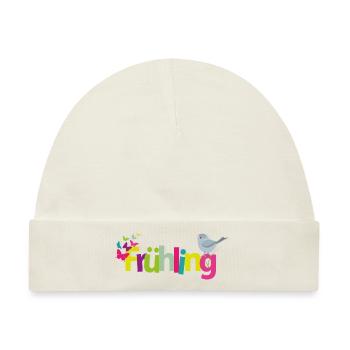Frühling - Baby Premium Organic Mütze - Naturweiß - Vorne