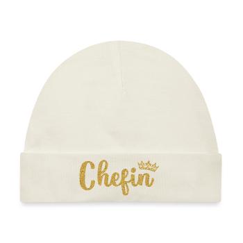 Chefin - Baby Premium Organic Mütze - Naturweiß - Vorne
