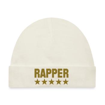 rapper 5 star - Baby Premium Organic Mütze - Naturweiß - Vorne