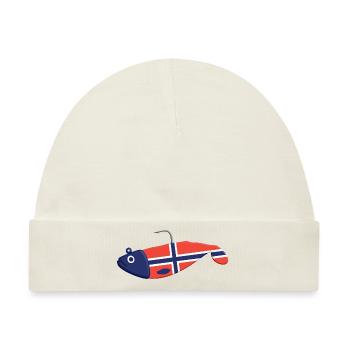 Gummifisch Big Norwegen - Baby Premium Organic Mütze - Naturweiß - Vorne