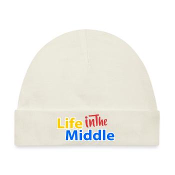 Lebeninthemiddle - Baby Premium Organic Mütze - Naturweiß - Vorne