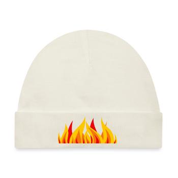 Fire - Baby Premium Organic Mütze - Naturweiß - Vorne