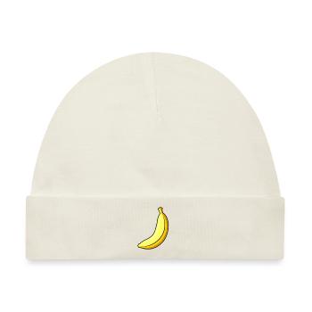 Banane - Baby Premium Organic Mütze - Naturweiß - Vorne