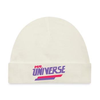 Universe Grafik Mr. Universe - Baby Premium Organic Mütze - Naturweiß - Vorne