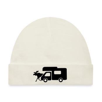 Wohnmobil - Baby Premium Organic Mütze - Naturweiß - Vorne