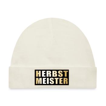 Herbstmeister - Baby Premium Organic Mütze - Naturweiß - Vorne