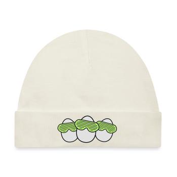 Funky Egg Crew - Baby Premium Organic Mütze - Naturweiß - Vorne
