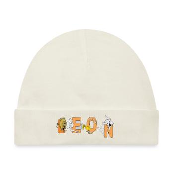 Leon - Baby Premium Organic Mütze - Naturweiß - Vorne