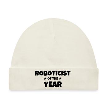 Robotik / Roboter / Robot / Robotics - Baby Premium Organic Mütze - Naturweiß - Vorne