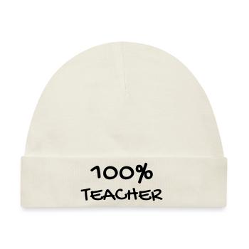 Lehrer / Professor / Schule / Lehrerin / Kind - Baby Premium Organic Mütze - Naturweiß - Vorne