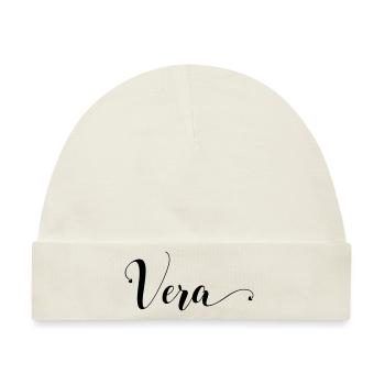 vera - Baby Premium Organic Mütze - Naturweiß - Vorne