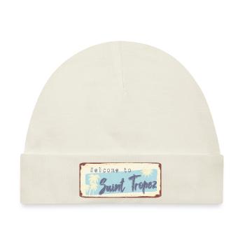 Welcome to Saint Tropez - Baby Premium Organic Mütze - Naturweiß - Vorne