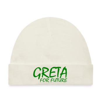 Greta - Baby Premium Organic Mütze - Naturweiß - Vorne