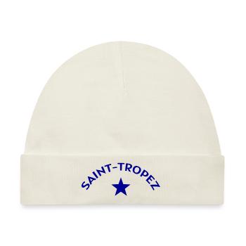 Saint Tropez - France - Cote d´Azur - Baby Premium Organic Mütze - Naturweiß - Vorne