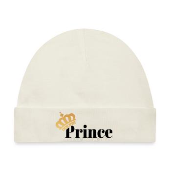 Prince - Baby Premium Organic Mütze - Naturweiß - Vorne