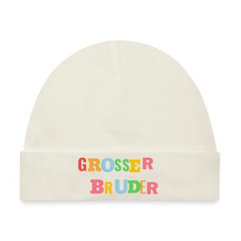 Großer Bruder - Baby Premium Organic Mütze - Naturweiß - Vorne