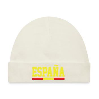Spanien Flagge Fan Spanien Urlaub Espana - Baby Premium Organic Mütze - Naturweiß - Vorne