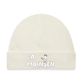 Ja Moinsen - Möwe - Baby Premium Organic Mütze - Naturweiß - Vorne