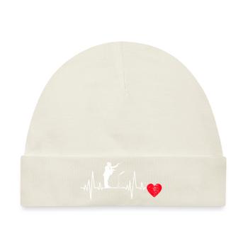 Dirigenten EKG Musik Dirigent Musiker Herzschlag - Baby Premium Organic Mütze - Naturweiß - Vorne