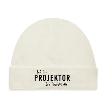 Human Design Projektor Ich leuchte dir shirt - Baby Premium Organic Mütze - Naturweiß - Vorne