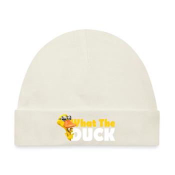 What The Duck - Funny duck - Baby Premium Organic Mütze - Naturweiß - Vorne