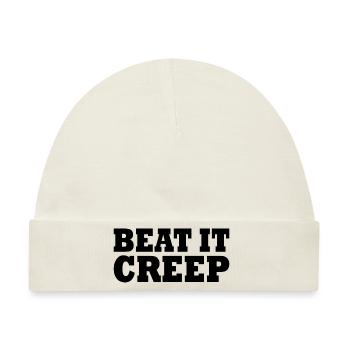 Beat it creep - Baby Premium Organic Mütze - Naturweiß - Vorne