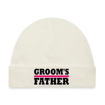 Grooms father - Baby Premium Organic Mütze - Naturweiß - Vorne