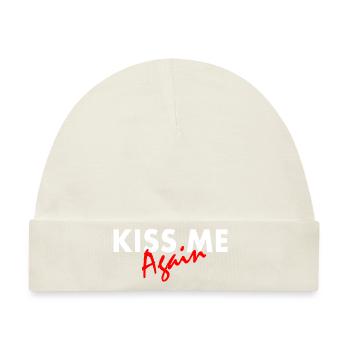 Kiss me again - Baby Premium Organic Mütze - Naturweiß - Vorne