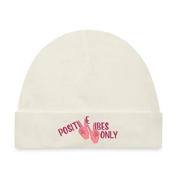 Optimismus Positive Vibes Only - Baby Premium Organic Mütze - Naturweiß - Vorne