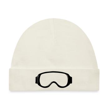 Skibrille - Baby Premium Organic Mütze - Naturweiß - Vorne