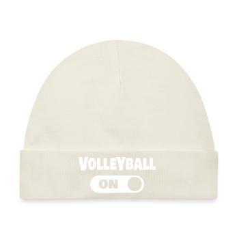 On Volleyball - Baby Premium Organic Mütze - Naturweiß - Vorne