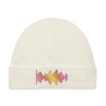 Equalizer Musik Dj - Baby Premium Organic Mütze - Naturweiß - Vorne