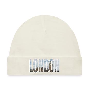 london - Baby Premium Organic Mütze - Naturweiß - Vorne