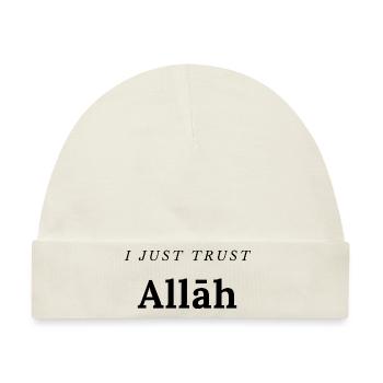 Ich vertraue Allāh einfach - Baby Premium Organic Mütze - Naturweiß - Vorne