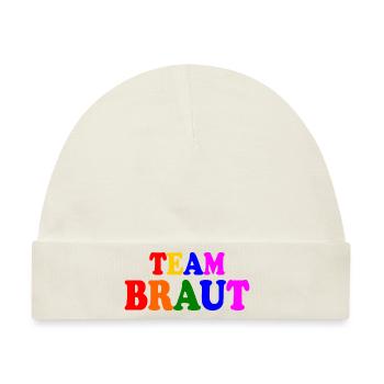 Team braut - Baby Premium Organic Mütze - Naturweiß - Vorne