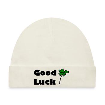 Good Luck - Baby Premium Organic Mütze - Naturweiß - Vorne