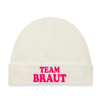 Team braut - Baby Premium Organic Mütze - Naturweiß - Vorne