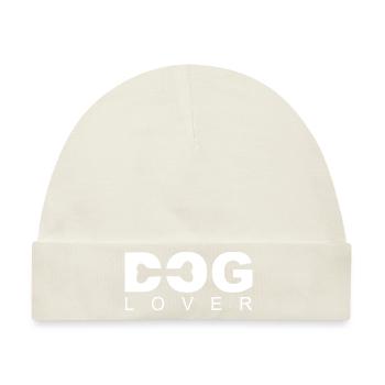 Dog Lover - Baby Premium Organic Mütze - Naturweiß - Vorne