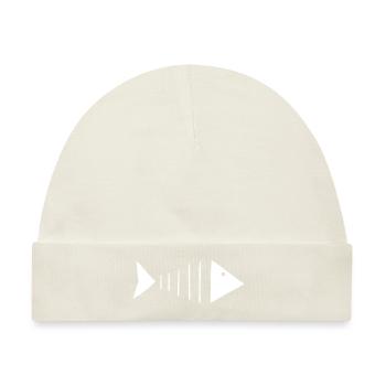 Fischgräte Fisch Angler Fischer - Baby Premium Organic Mütze - Naturweiß - Vorne