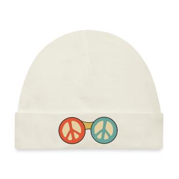 Sonnenbrille Frieden Frieden Symbol - Baby Premium Organic Mütze - Naturweiß - Vorne
