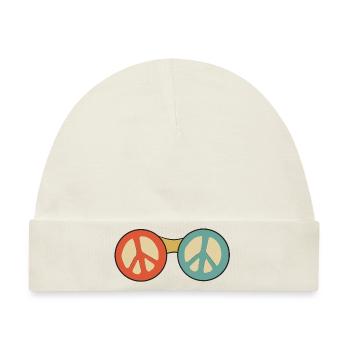 Sonnenbrille Frieden Frieden Symbol - Baby Premium Organic Mütze - Naturweiß - Vorne