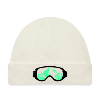 Skibrille - Baby Premium Organic Mütze - Naturweiß - Vorne