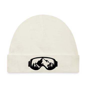 Skibrille - Baby Premium Organic Mütze - Naturweiß - Vorne