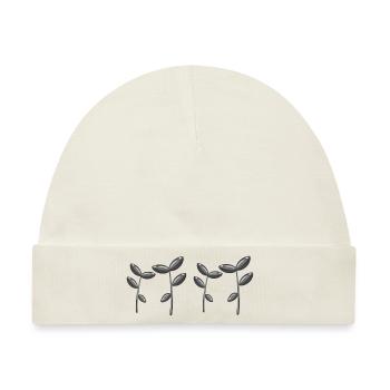pflanze symbol natur grün blätter - Baby Premium Organic Mütze - Naturweiß - Vorne