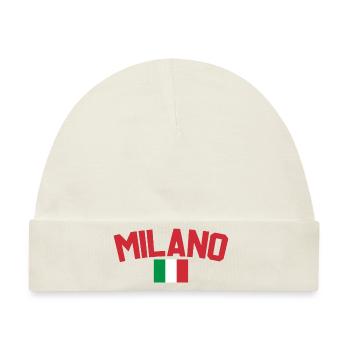 Mailand Italien - Baby Premium Organic Mütze - Naturweiß - Vorne