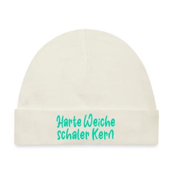 Harte Weiche schaler Kern - Baby Premium Organic Mütze - Naturweiß - Vorne