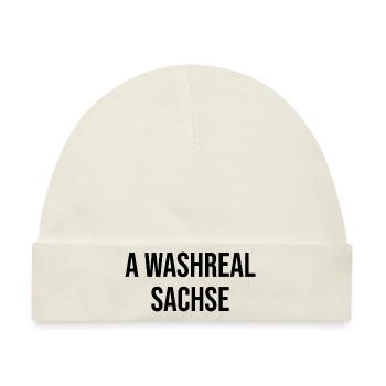 Ein Waschechter Sachse - Baby Premium Organic Mütze - Naturweiß - Vorne