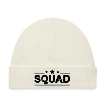squad - Baby Premium Organic Mütze - Naturweiß - Vorne
