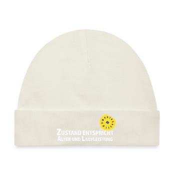 TÜV Zustand entspricht Alter - Baby Premium Organic Mütze - Naturweiß - Vorne