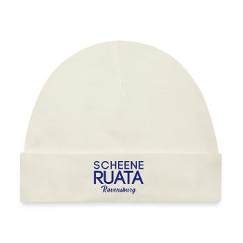 Scheene Ruata Rutenfest Ravensburg - Baby Premium Organic Mütze - Naturweiß - Vorne